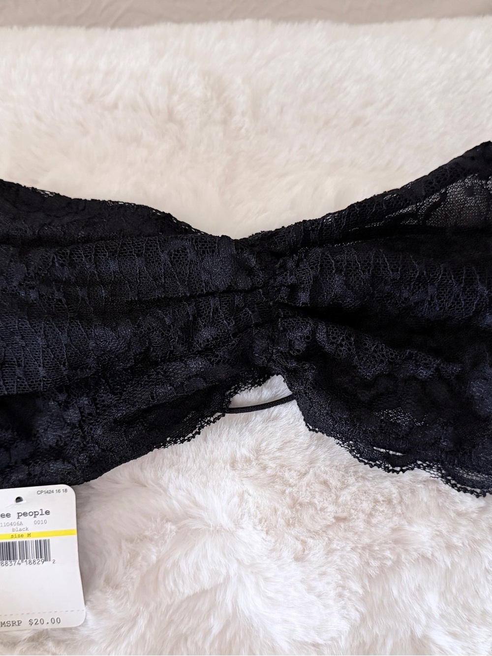Free People Black Lace Bandeau Bralette - Women’s Intimates